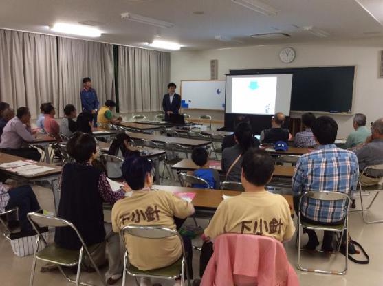 下小針区防災訓練の様子