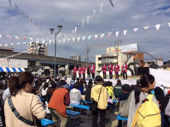 市民まつり小牧駅前会場の様子
