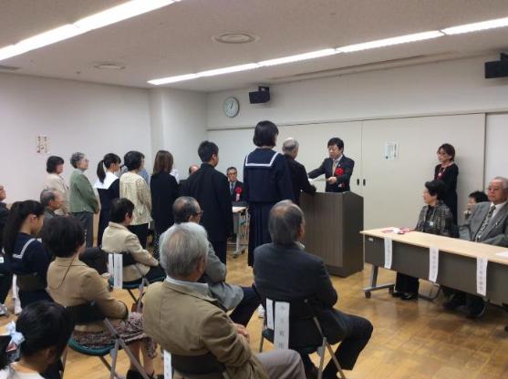 文芸祭表彰式の様子