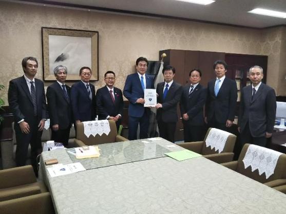 名濃バイパス要望活動(藤川財務副大臣)