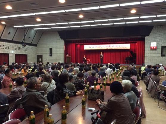 ひとり暮らし高齢者交流会（味岡・篠岡地区）の様子
