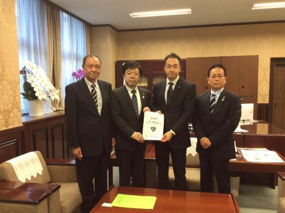 15日 名濃バイパス建設促進期成同盟会要望活動の様子（財務省 鈴木副大臣）