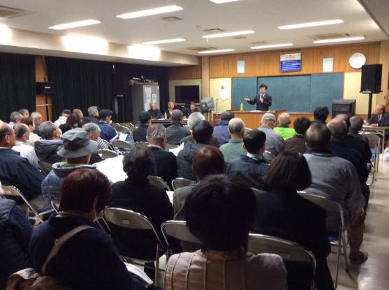多気区主催 多気区市政報告会の様子