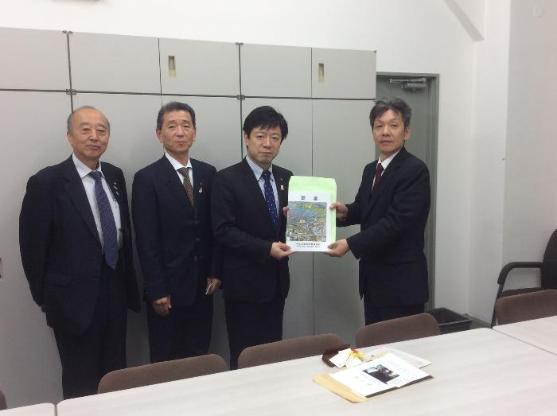 中江川改修促進協議会要望活動の様子