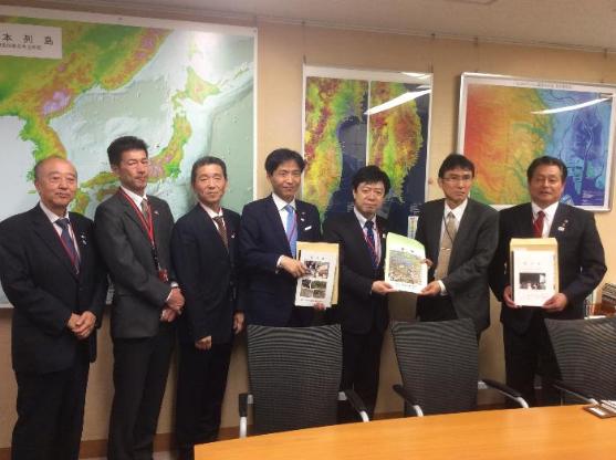 中江川改修促進協議会要望活動（国土交通省）の様子