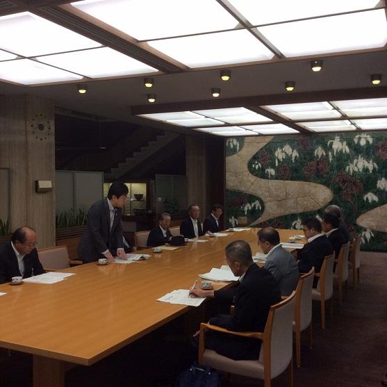 国営総合農地防災事業 新濃尾二期地区に関する知事への提案活動の様子