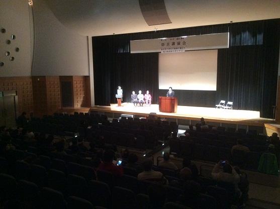 味岡小学校区 防災講演会の様子の写真
