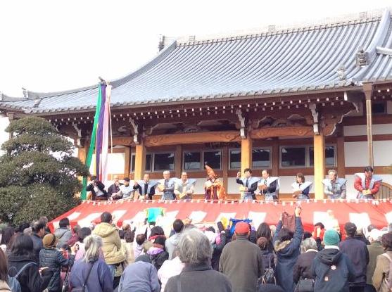 玉林寺 節分会の様子