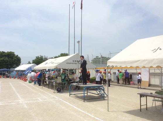 村中小学校区大運動会の様子の写真