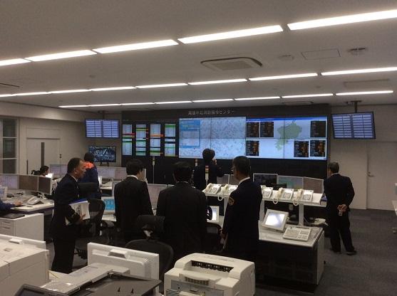 尾張中北消防指令センター視察の写真