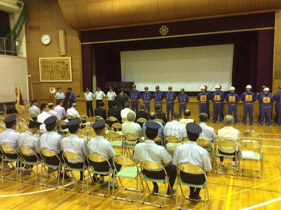 第60回愛知県消防操法大会出場団激励会の様子
