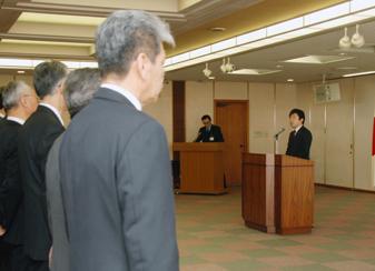 仕事納め式の様子の写真