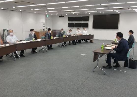5日 天野県議、山下県議への状況説明