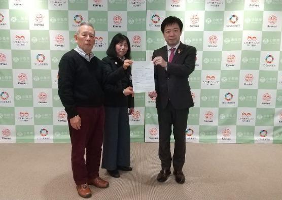 17日 小牧災害ボランティアネットの会 要請書の提出