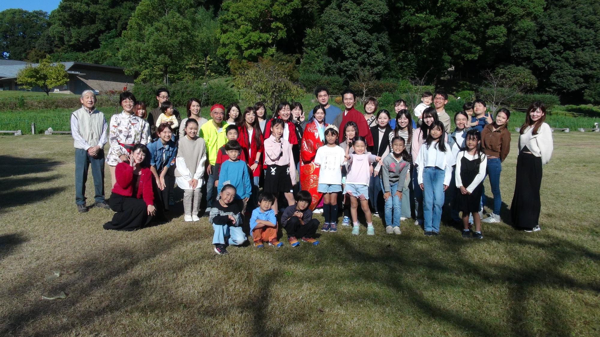 小牧山史跡公園での撮影集合写真