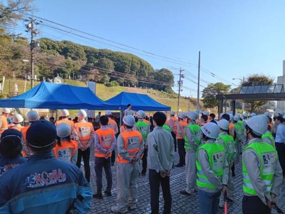 1日 小牧市役所消防訓練