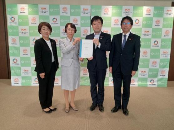 21日 新年度予算要望（公明党小牧市議団）