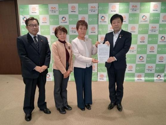 22日 予算要望（日本共産党小牧市議団）