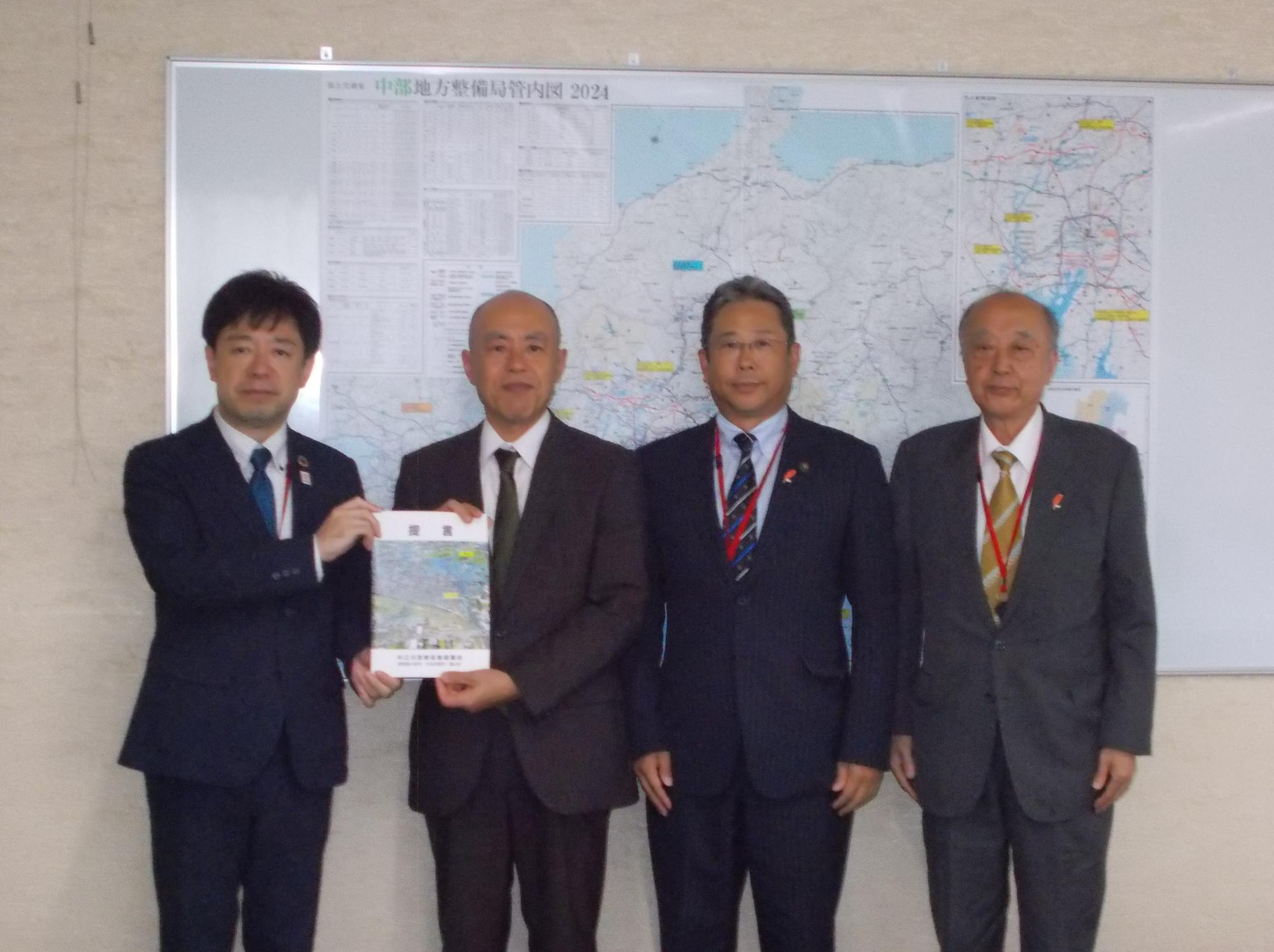 23日 中江川改修 中部地整への要望活動