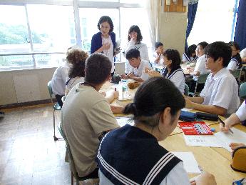 学校訪問(小牧西中学校）