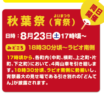 秋葉祭宵祭