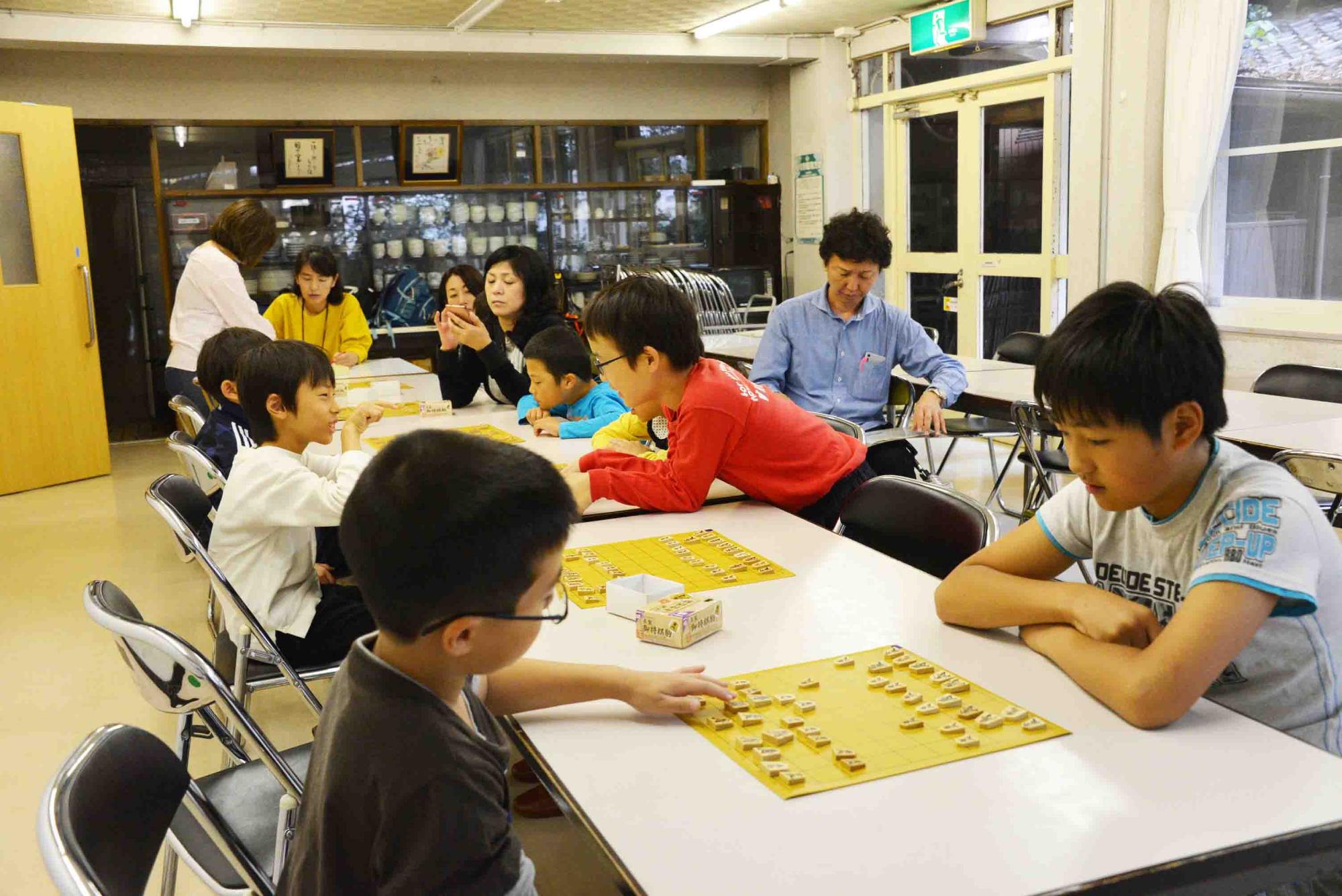 囲碁将棋大会の様子