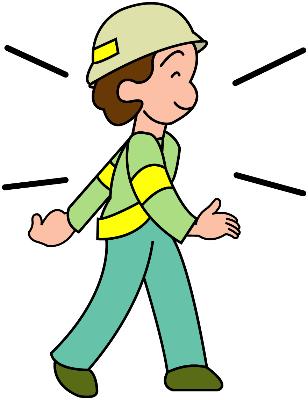 反射材の着用例