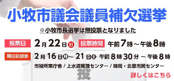 小牧市議会議員補欠選挙