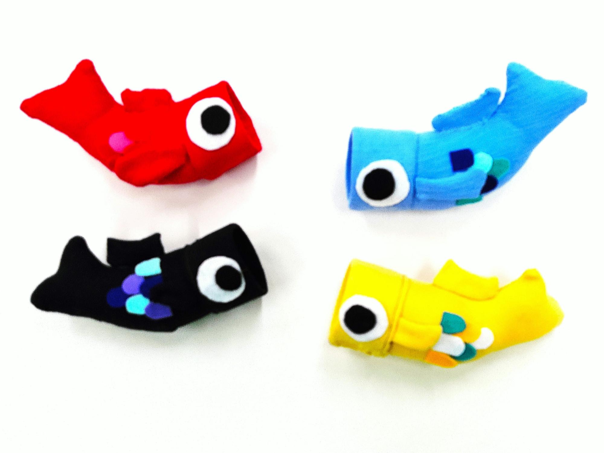 古着でこいのぼり