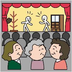 寿学園の活動のイメージのイラスト