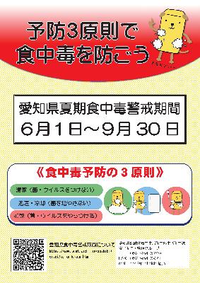 食中毒警戒期間チラシ1
