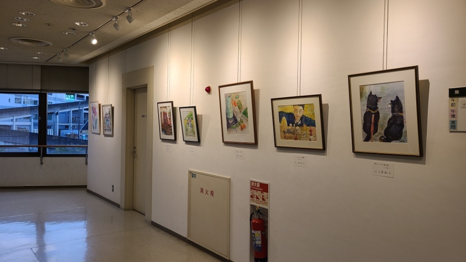 東部展示場利用例-絵画展示