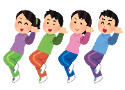 ダンスをしているイラスト