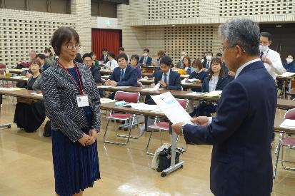 補導員会における委嘱状交付