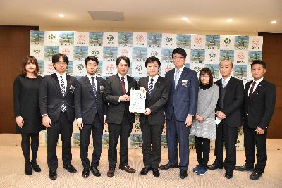 小牧青年会議所メンバー、実行委員、山下市長