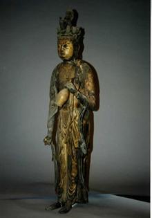 賢林寺の木造脇侍像（大）の写真