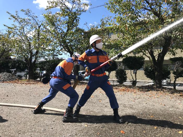 第55回愛知県消防操法大会での写真
