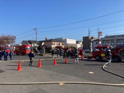 消防署・団合同訓練での想定訓練