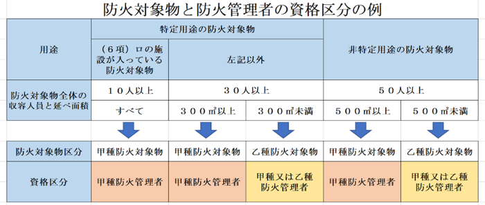 資格区分の例