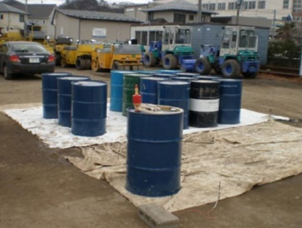 東日本大震災の時のドラム缶等による燃料の貯蔵及び取扱い