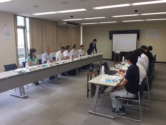 尾張水道連絡協議会水源地表敬訪問の様子