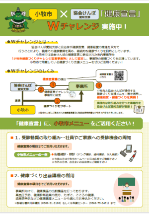 協会けんぽWチャレンジチラシ１