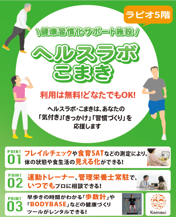 ヘルスラボ・こまきについて